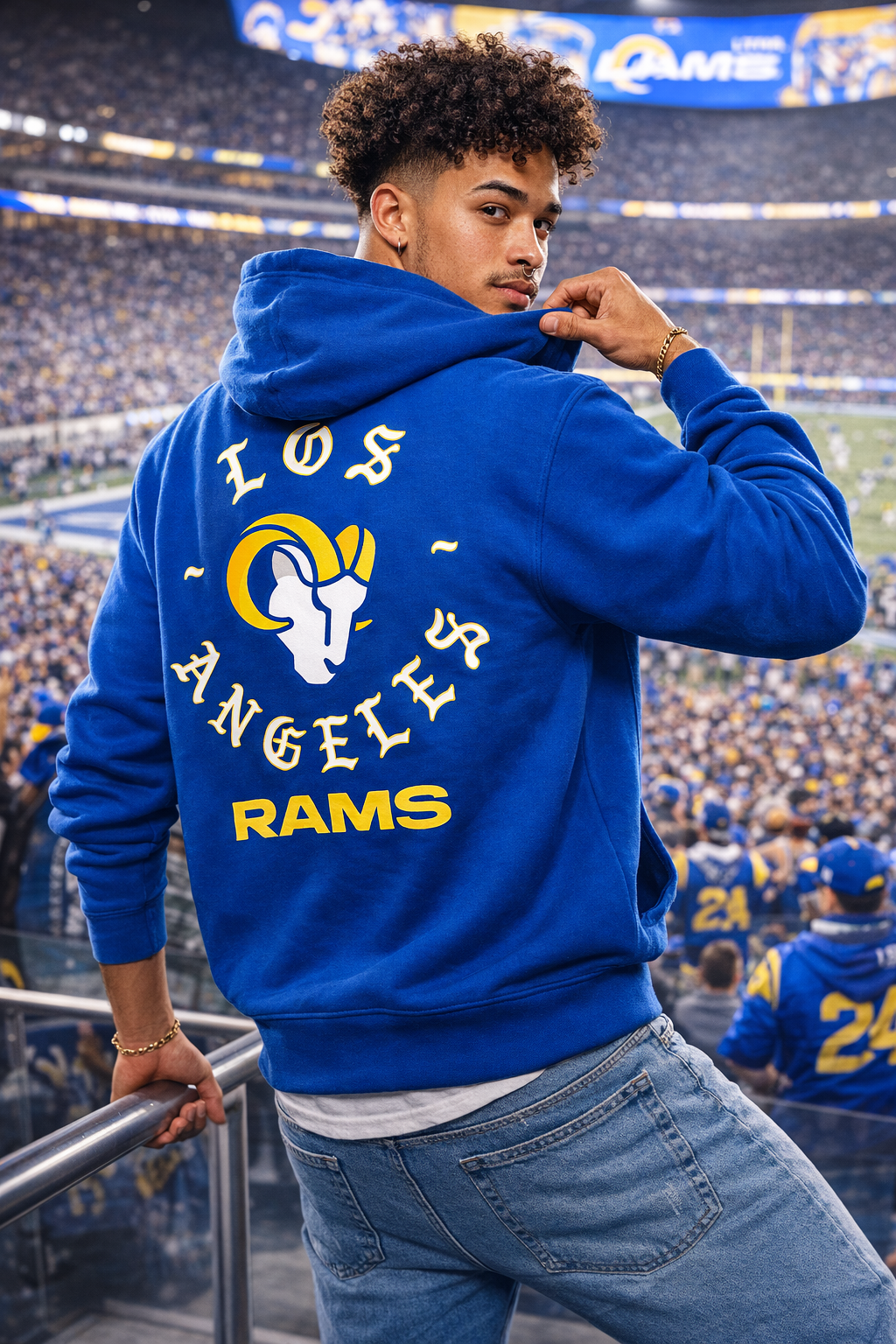 Los Angeles Rams Deep Royal Blue Hoodie